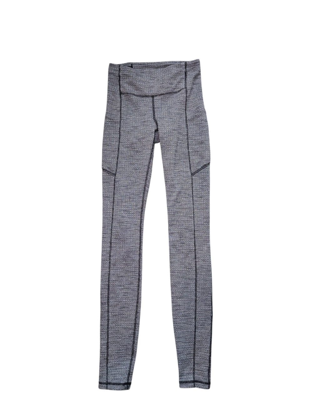 Lululemon Speed Up Tight 30" - Variegated Knit Black Heathered Black - Picture 3 of 12